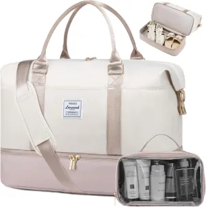 LOVEVOOK Travel Bag Weekender Bags for Women, Carry on Overnight Bag with Shoe Compartment,Duffle Bag with Laptop Pocket,Hospital Bag for Labor Delivery,Gym Tote Bag with Toiletry Bag
