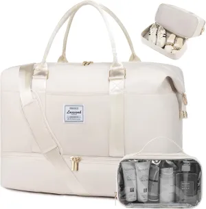 LOVEVOOK Travel Bag Weekender Bags for Women, Carry on Overnight Bag with Shoe Compartment,Duffle Bag with Laptop Pocket,Hospital Bag for Labor Delivery,Gym Tote Bag with Toiletry Bag
