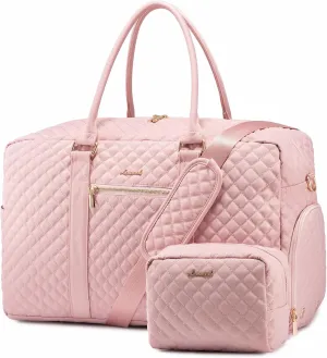 LOVEVOOK Travel Duffle Bag, Weekender Bags for Women with Shoe Compartment, Carry on Overnignt Bag with Laptop Compartment, Yoga Gym Duffel Bag with Toiletry Bag, Hospital Bag for Labor and Delivery