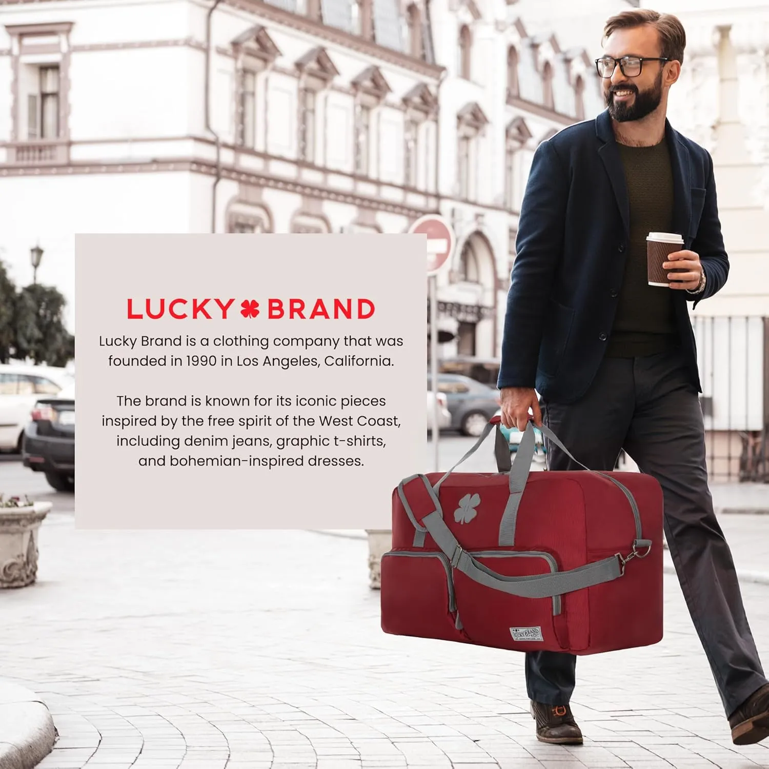 Lucky Travel Duffel Bags 115L, Gym Bag, Travel Bag & Large Duffle Bag for Men, Foldable Overnight Weekender Bags for Women & Men with Adjustable Shoulder Strap