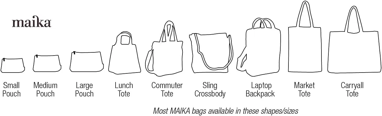 MAIKA Recycled Canvas Travel Pouch