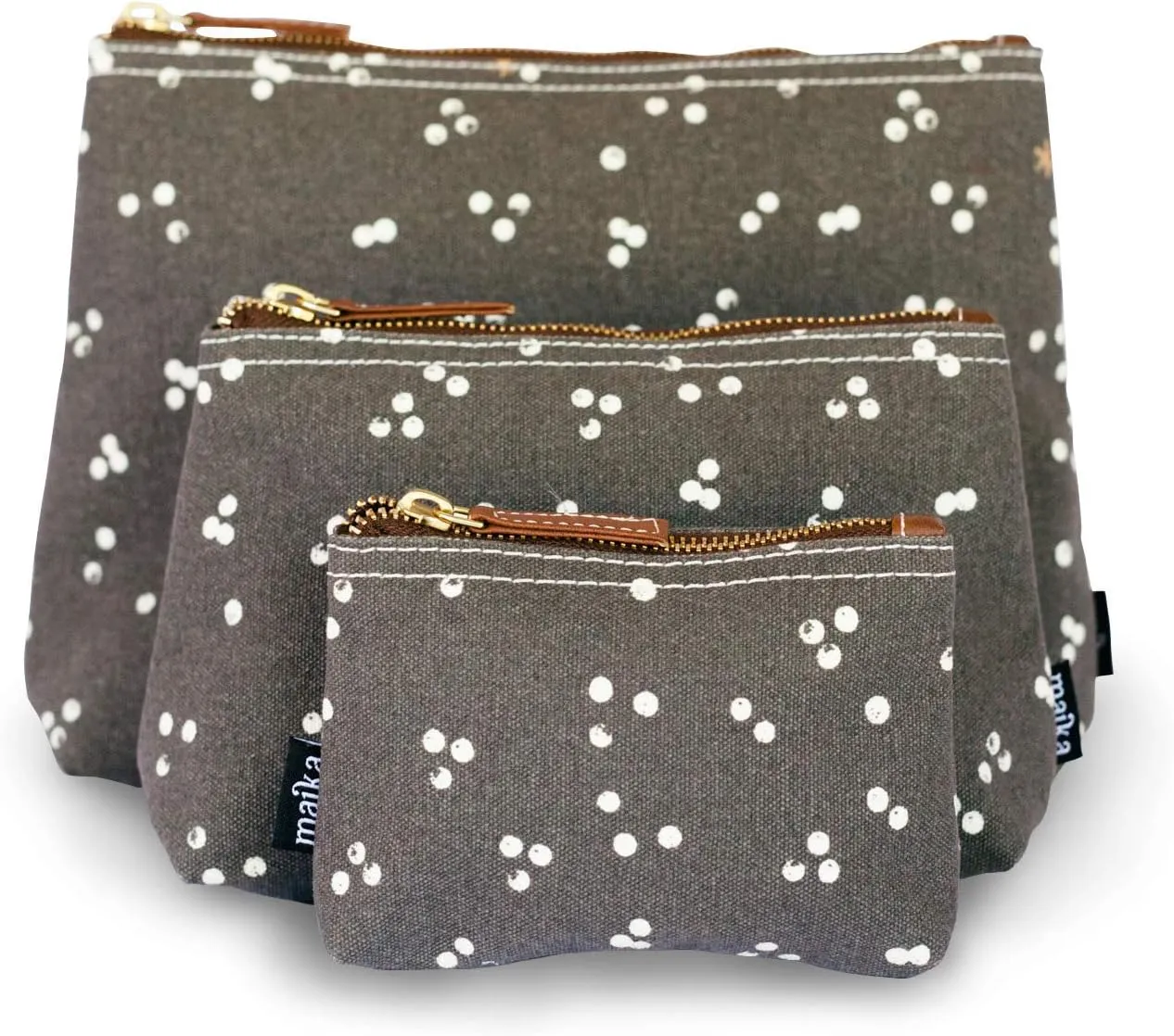 MAIKA Recycled Canvas Travel Pouch