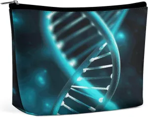 Makeup Bags Cute Toiletry Bag Large Capacity Science Gene Strand Printing Cosmetic Bags For Women