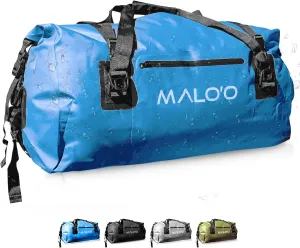 Malo'o Waterproof Dry Bag Duffel 40L/60L/100L, Roll Top Duffel Keeps Gear Dry for Kayaking, Rafting, Boating, Swimming, Camping, Hiking, Beach, Fishing - Internal & External Pockets and Molle Loops