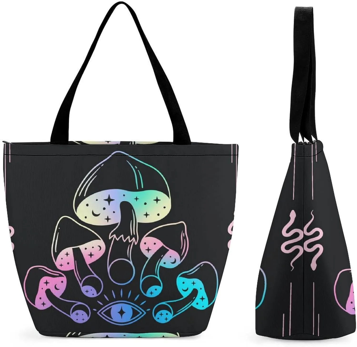 Map Kawaii Hobo Handbags With Zipper Women's Tote Handbags