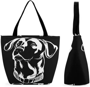 Map Kawaii Hobo Handbags With Zipper Women's Tote Handbags