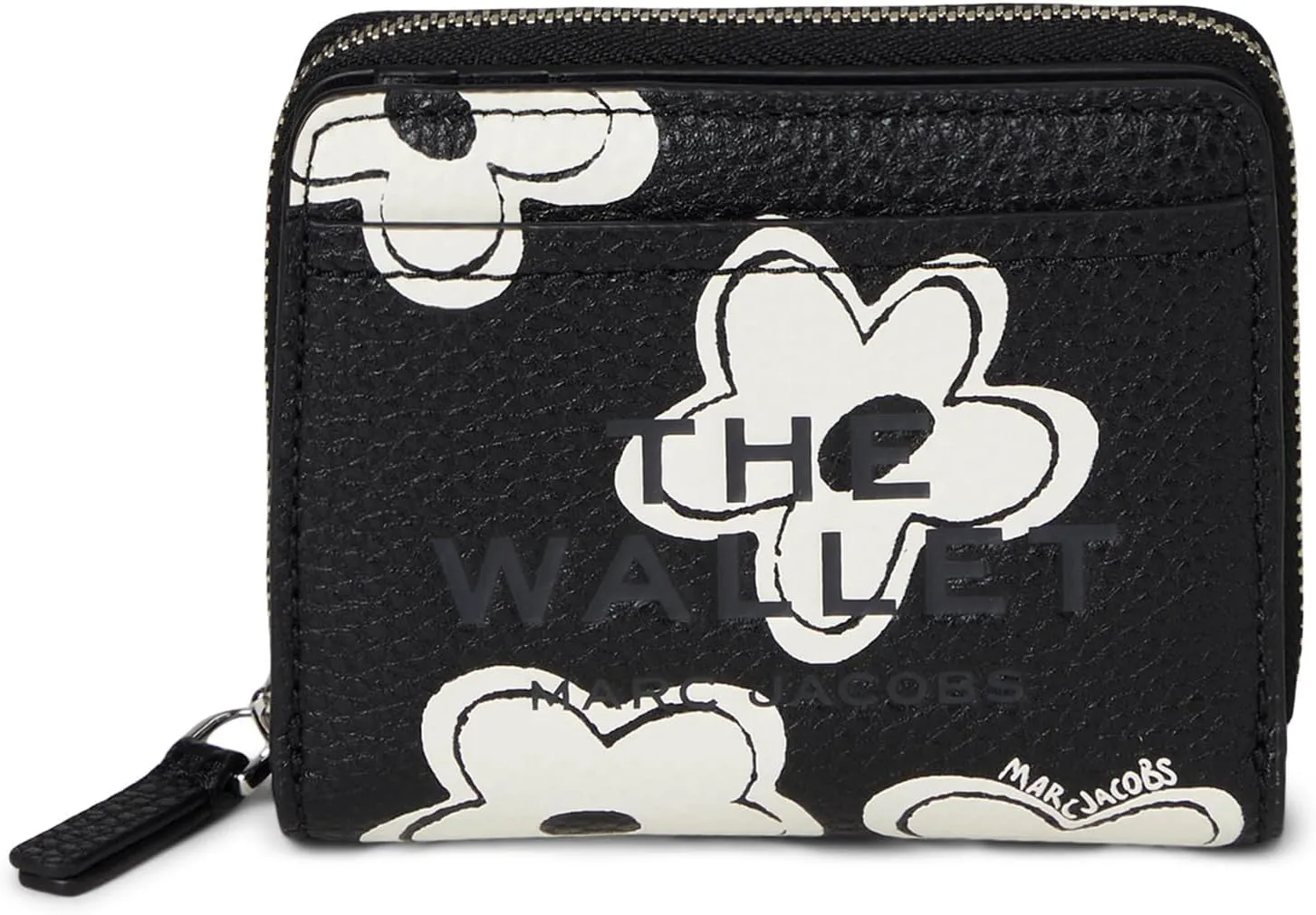 Marc Jacobs The Daisy Mini Compact Wallet, Black/White
