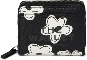 Marc Jacobs The Daisy Mini Compact Wallet, Black/White