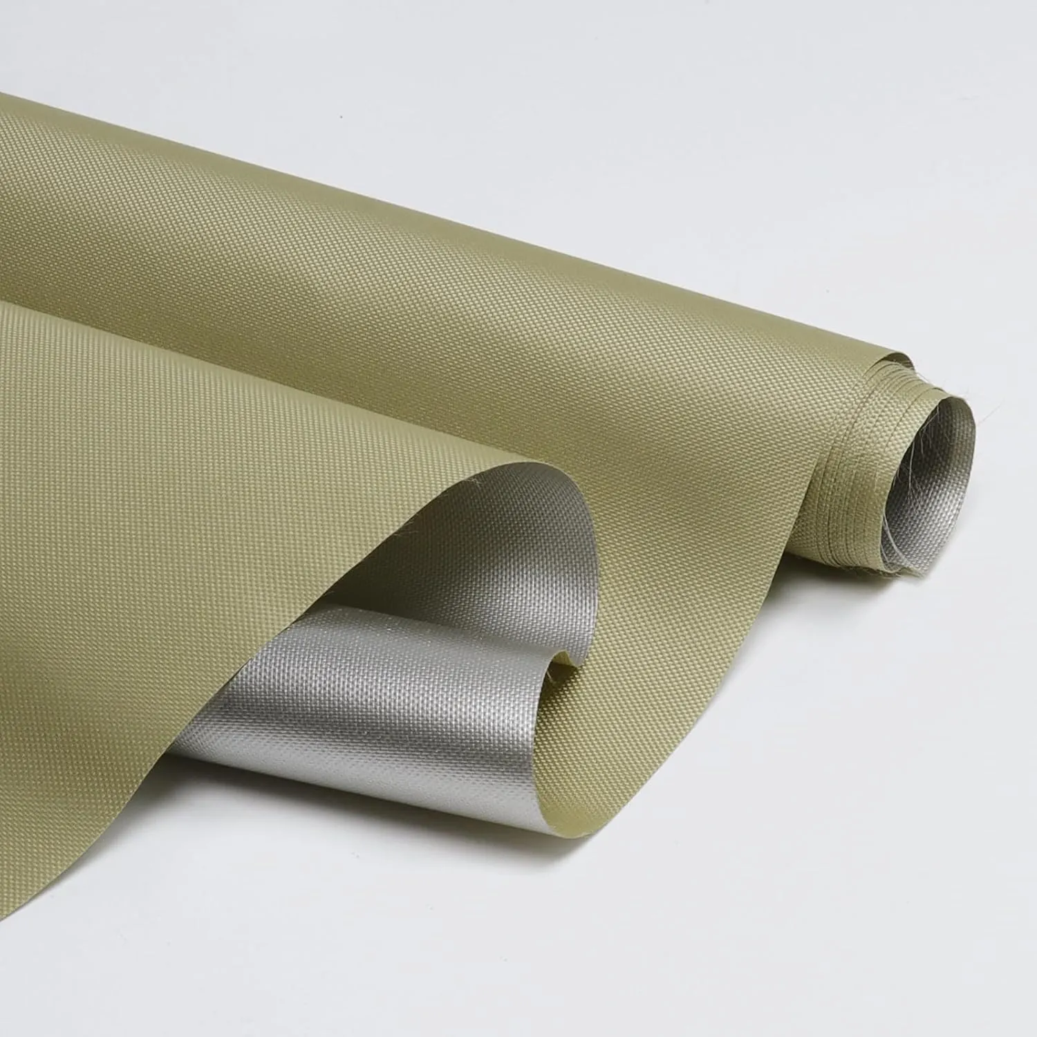 Marine Waterproof Fabric Sun-Protection UPF50  Material 60" Wide by 108" UV-Resistant Blackout, Lightweight Durable Ripstop Canvas Material for Tarp Tent Poncho Rainfly Pack, Khaki