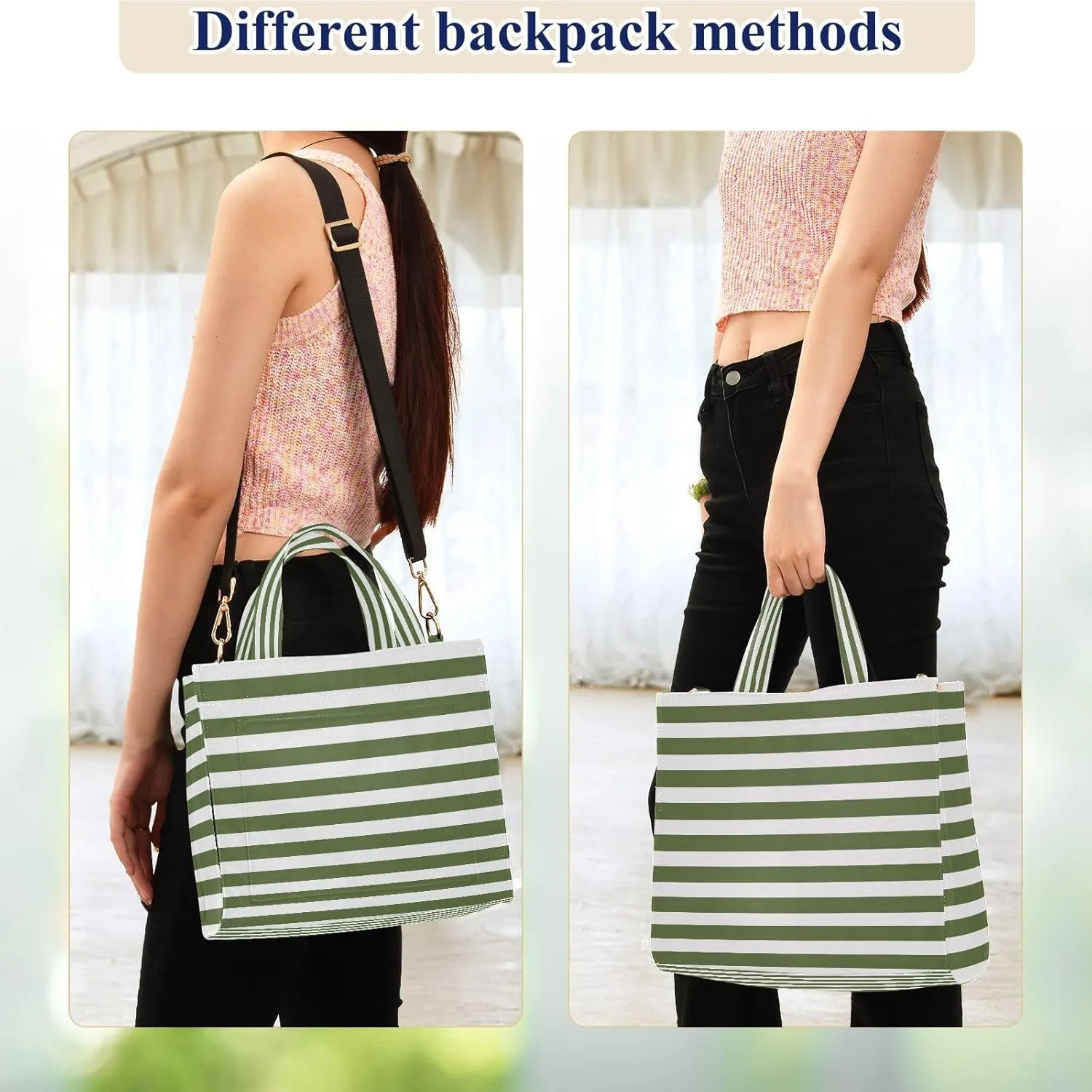 MCHIVER Tote Bag for Women Corduroy Crossbody Shoulder Purse Utility Totes for Trip Office Work 13.7 * 4.9 * 12.2 IN
