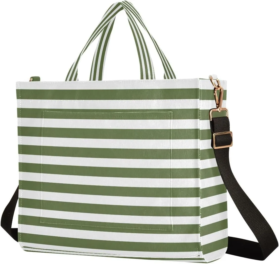 MCHIVER Tote Bag for Women Corduroy Crossbody Shoulder Purse Utility Totes for Trip Office Work 13.7 * 4.9 * 12.2 IN