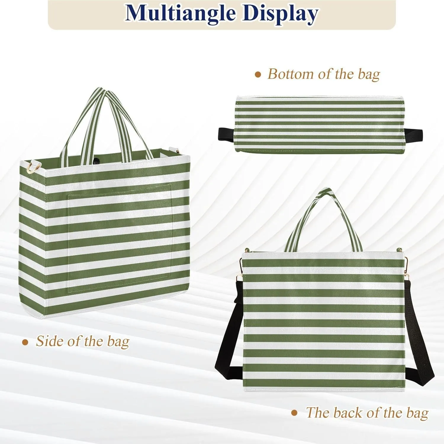 MCHIVER Tote Bag for Women Corduroy Crossbody Shoulder Purse Utility Totes for Trip Office Work 13.7 * 4.9 * 12.2 IN