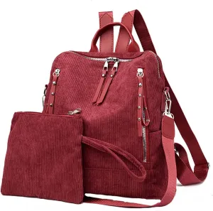 Medium Backpack Purse for Women Practical Zipper Casual Purpose Tote Backpacks Fashion Bags for Travel Work Gift