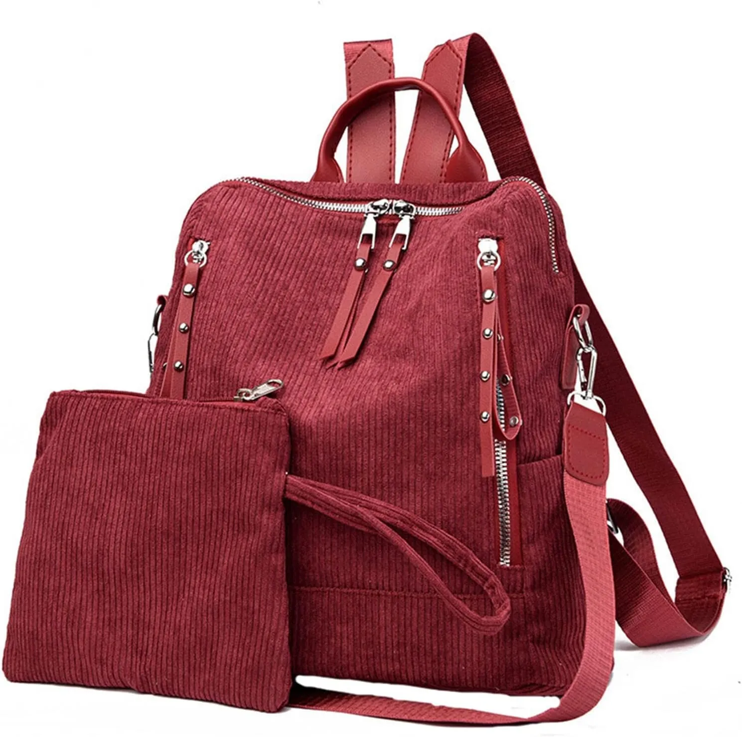 Medium Backpack Purse for Women Practical Zipper Casual Purpose Tote Backpacks Fashion Bags for Travel Work Gift