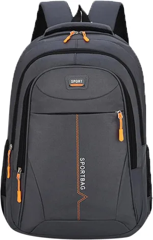 Medium Backpack Purse for Women Transparent Practical Large Capacity Zipper Backpacks Nylon Fabric Shoulder Bag(Grey)