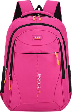 Medium Backpack Purse for Women Transparent Practical Large Capacity Zipper Backpacks Nylon Fabric Shoulder Bag(One Size)