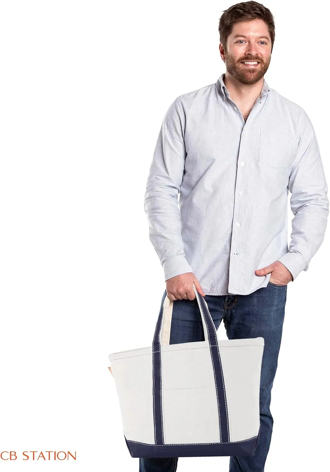 Medium Classic Canvas Tote Bag for Women, Top Zipper Closure, Outer Pocket, Daily Essentials, Groceries, Traveling