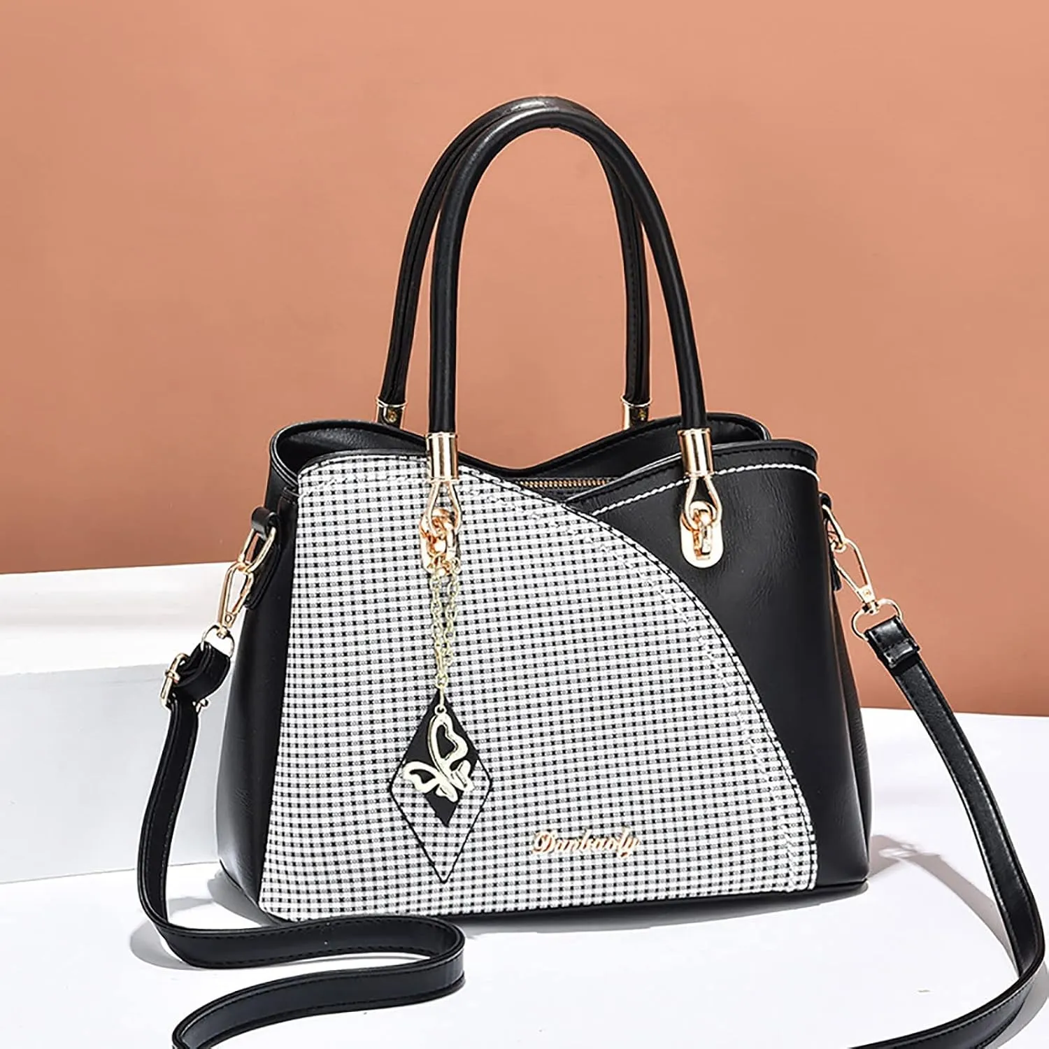 Medium Tote Bags for Women Lightweight Tote Shoulder Bags Satchel Black Purses Vacation Versatile Bag