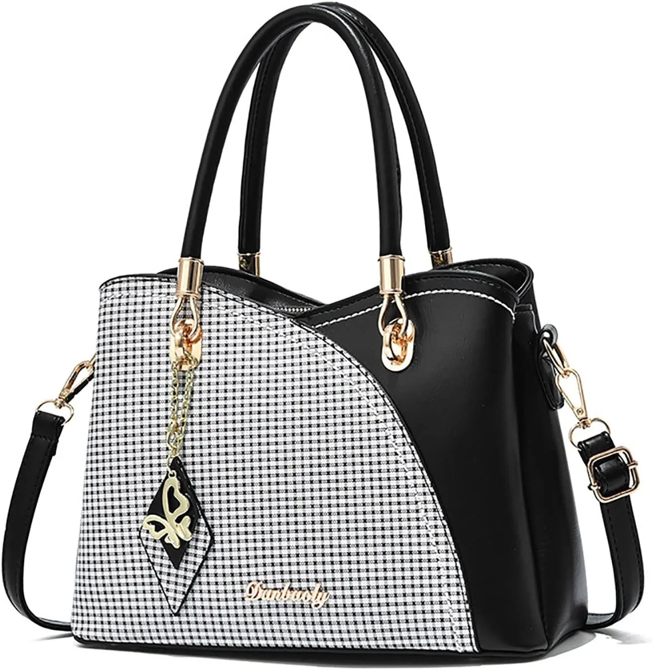 Medium Tote Bags for Women Lightweight Tote Shoulder Bags Satchel Black Purses Vacation Versatile Bag