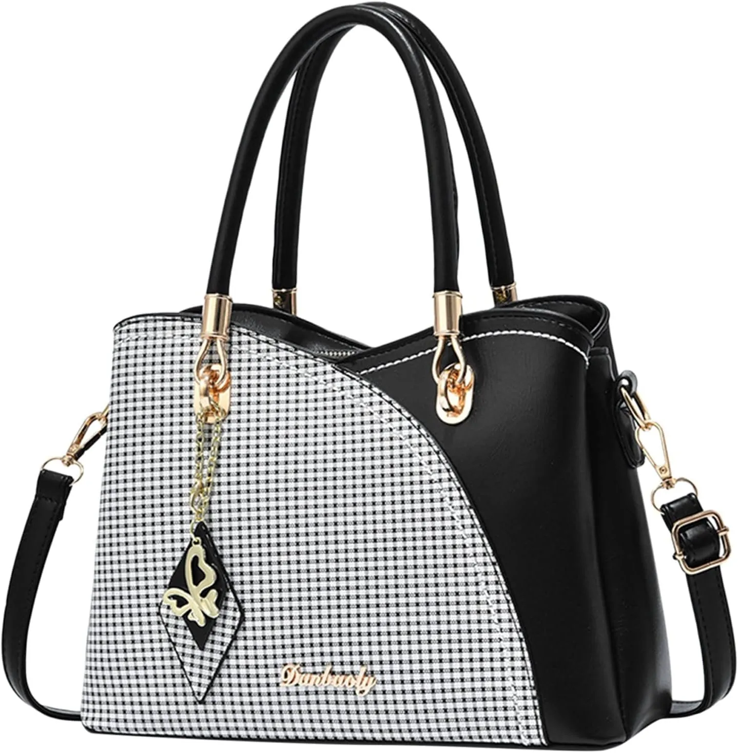 Medium Tote Bags for Women Lightweight Tote Shoulder Bags Satchel Black Purses Vacation Versatile Bag
