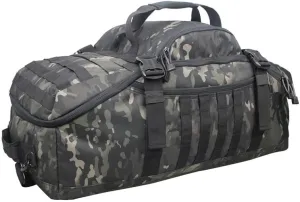 Men Army Sport Gym Bag Tactical Waterproof Backpack Camping Backpacks Sports Travel Bags, Black Camo, M 60 Litres, Backpacks