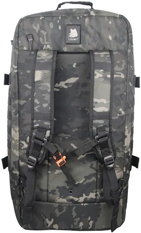 Men Army Sport Gym Bag Tactical Waterproof Backpack Camping Backpacks Sports Travel Bags, Black Camo, M 60 Litres, Backpacks
