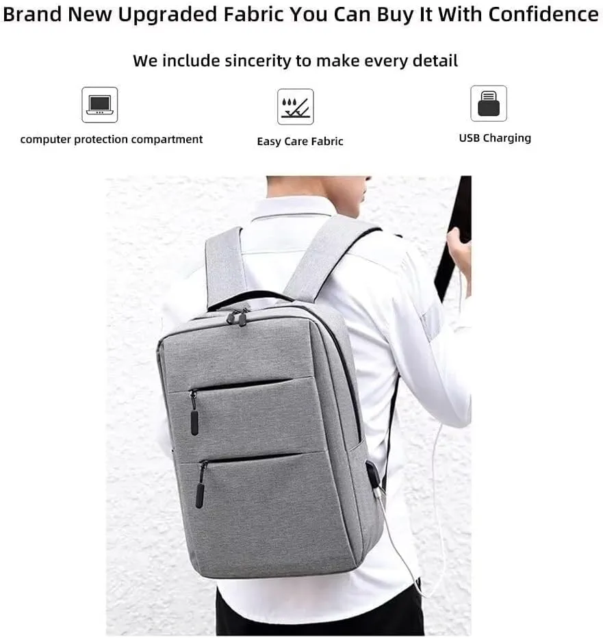 Men's Backpacks Large Laptop Shoulder Bags Rucksack Multi-Pocket Travel Daypacks Waterproof Business Work