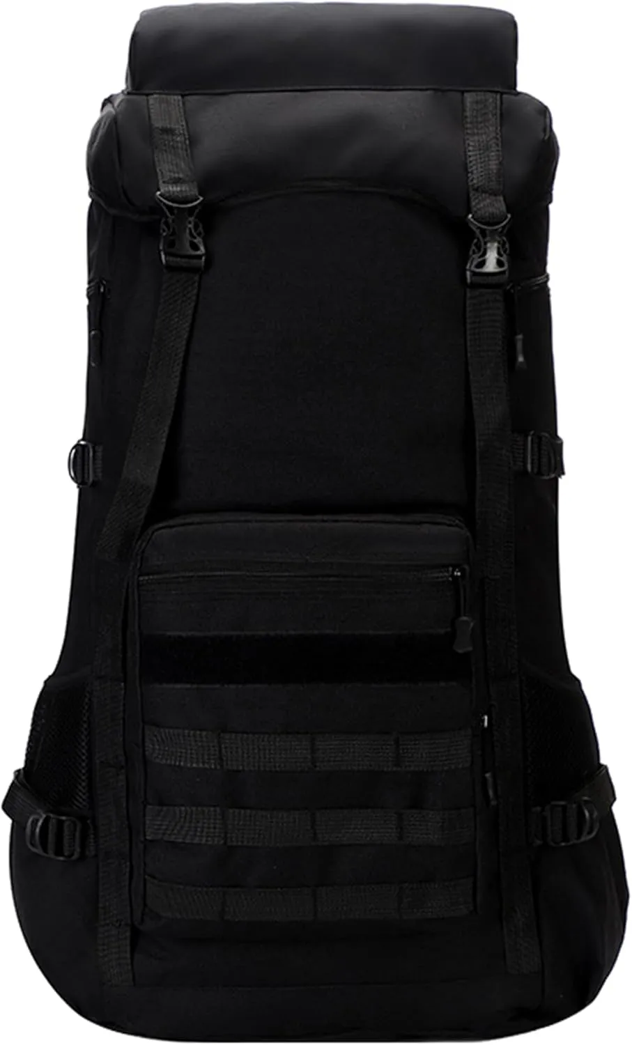 Men's Camping Backpack 70L Travel Duffel Bags Oxford Cloth Women's Daypack Large Capacity Outdoor Hiking Rucksack (Black)