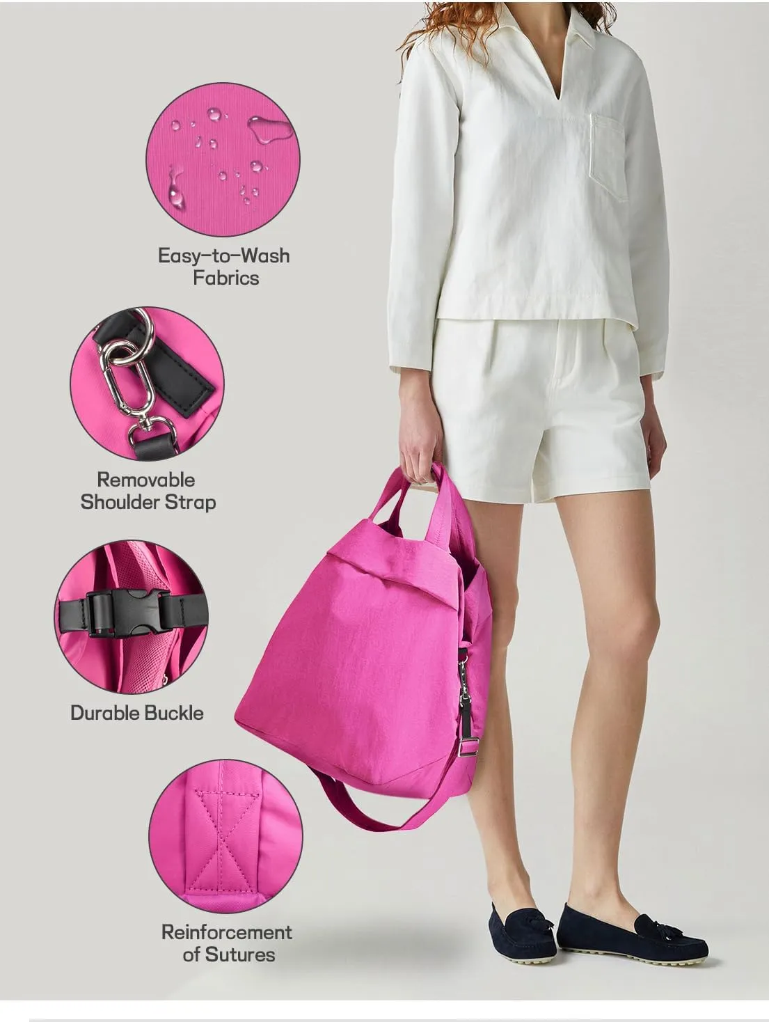 MEYFANCY Women Tote Bag Large Shoulder Bag Top Handle Handbag with Adjustable Strap for Gym, Work