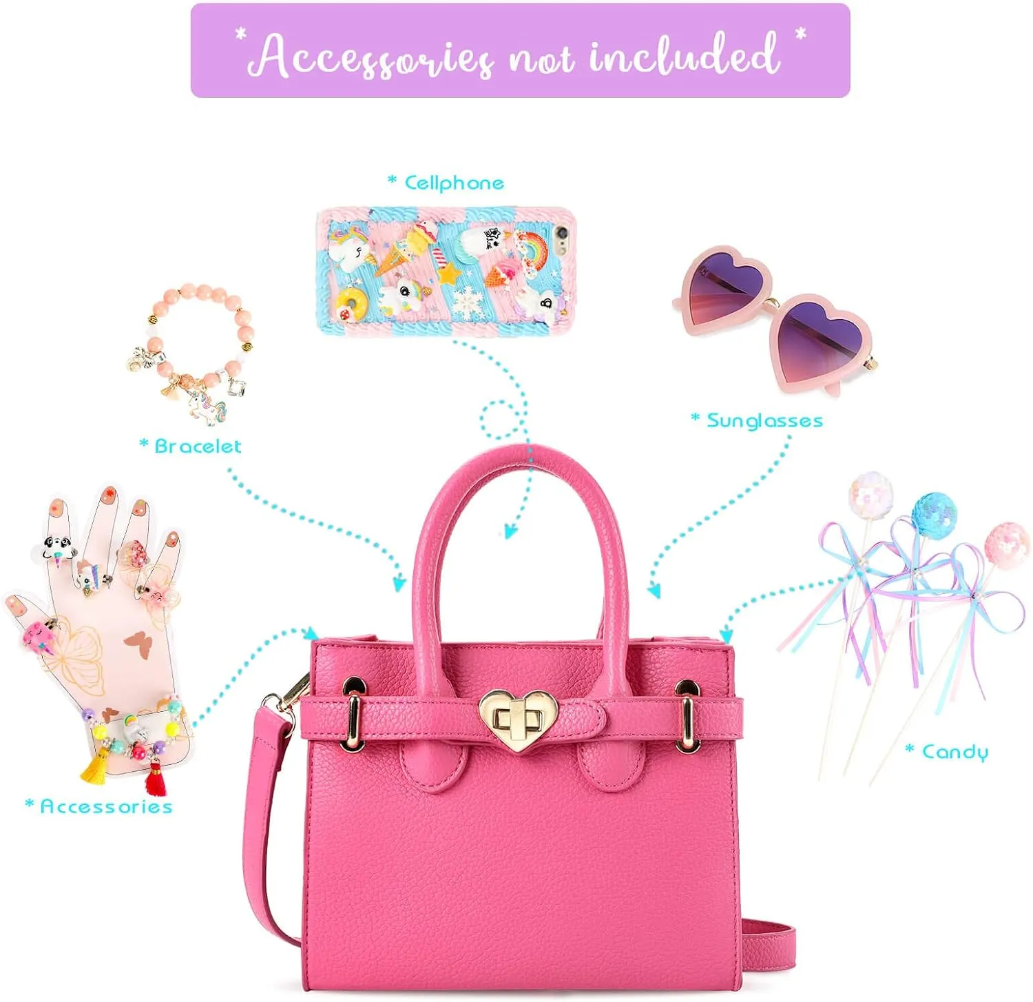 mibasies Kids Purse for Little Girls Gift Toddler Crossbody Handbags