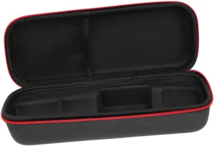 Milisten 2pcs Microphone Zipper Leather Bag Lightweight Portable Mic Carrying Case for Travel Storage Durable Protection Pouch for Microphone and Accessories
