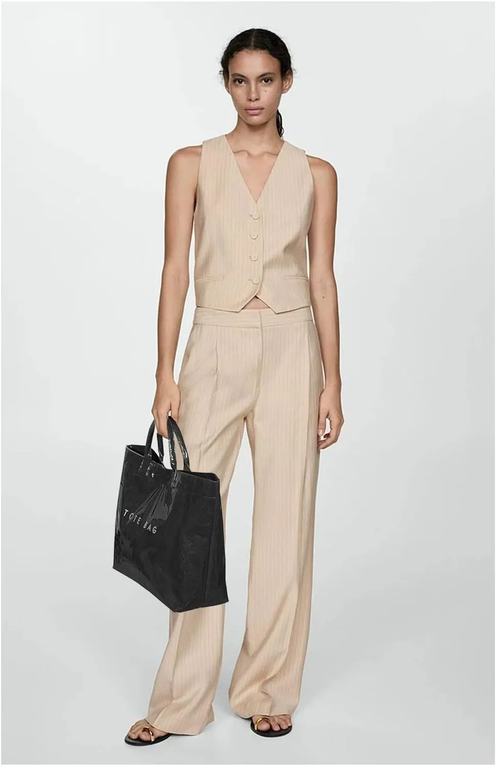 MINGRI Large Tote Bags for Women,Mother's Day Gifts,PVC Plastic Totes Bag,Carry All Bag Kraft Paper Shoulder Handbag