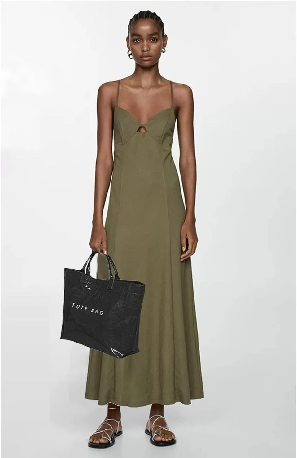 MINGRI Large Tote Bags for Women,Mother's Day Gifts,PVC Plastic Totes Bag,Carry All Bag Kraft Paper Shoulder Handbag