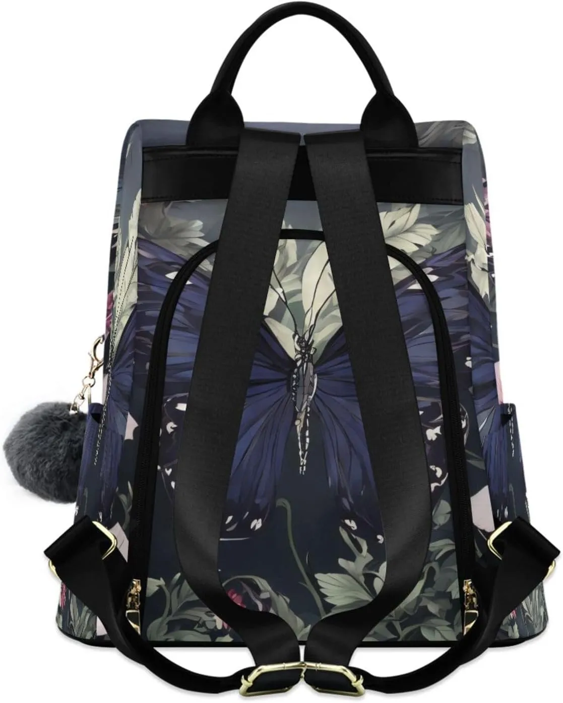 Mini Backpack Women Travel Handbag Shoulder Bag Anti Theft Backpack for women for Outing Shopping Traveling Going Out Butterfly Pattern 4