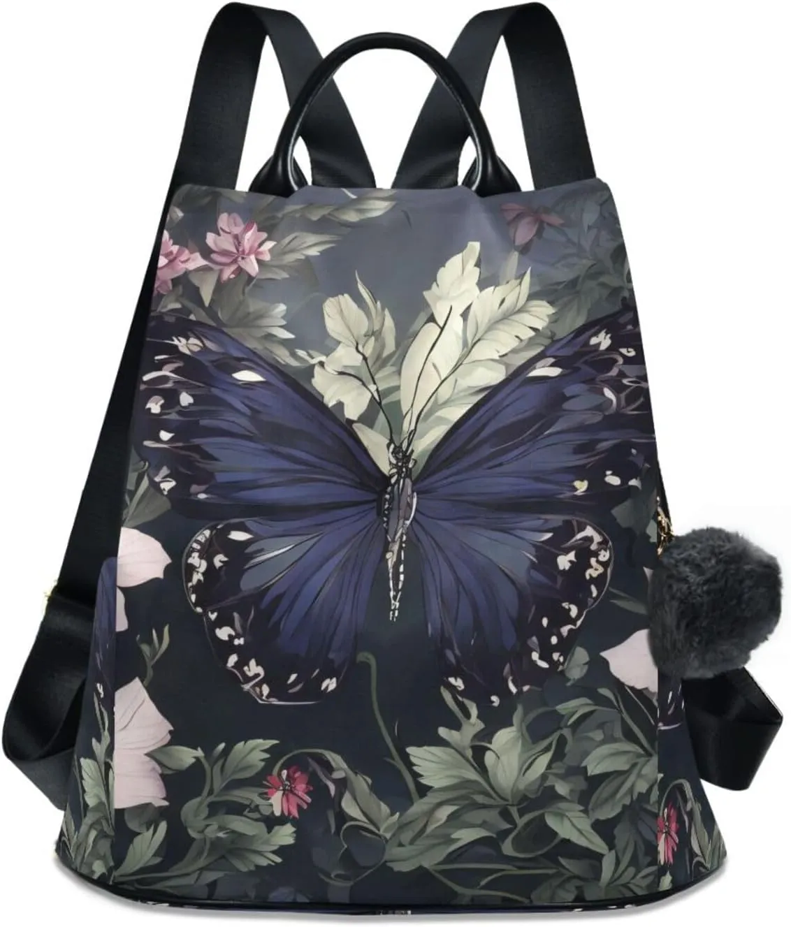Mini Backpack Women Travel Handbag Shoulder Bag Anti Theft Backpack for women for Outing Shopping Traveling Going Out Butterfly Pattern 4