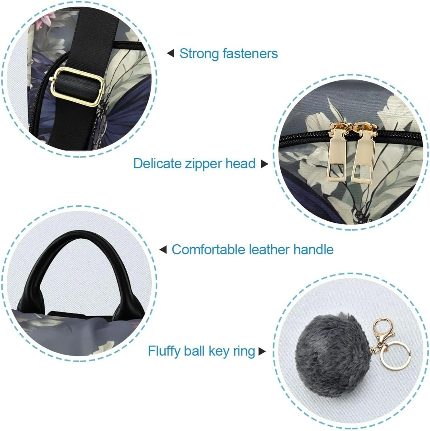 Mini Backpack Women Travel Handbag Shoulder Bag Anti Theft Backpack for women for Outing Shopping Traveling Going Out Butterfly Pattern 4