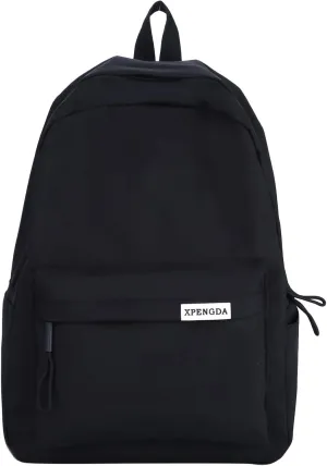 Mini Backpacks for Women Retro Large Capacity Solid Soft Fashion Backpacks Outdoor Travel Slim Laptop Backpack(Black)