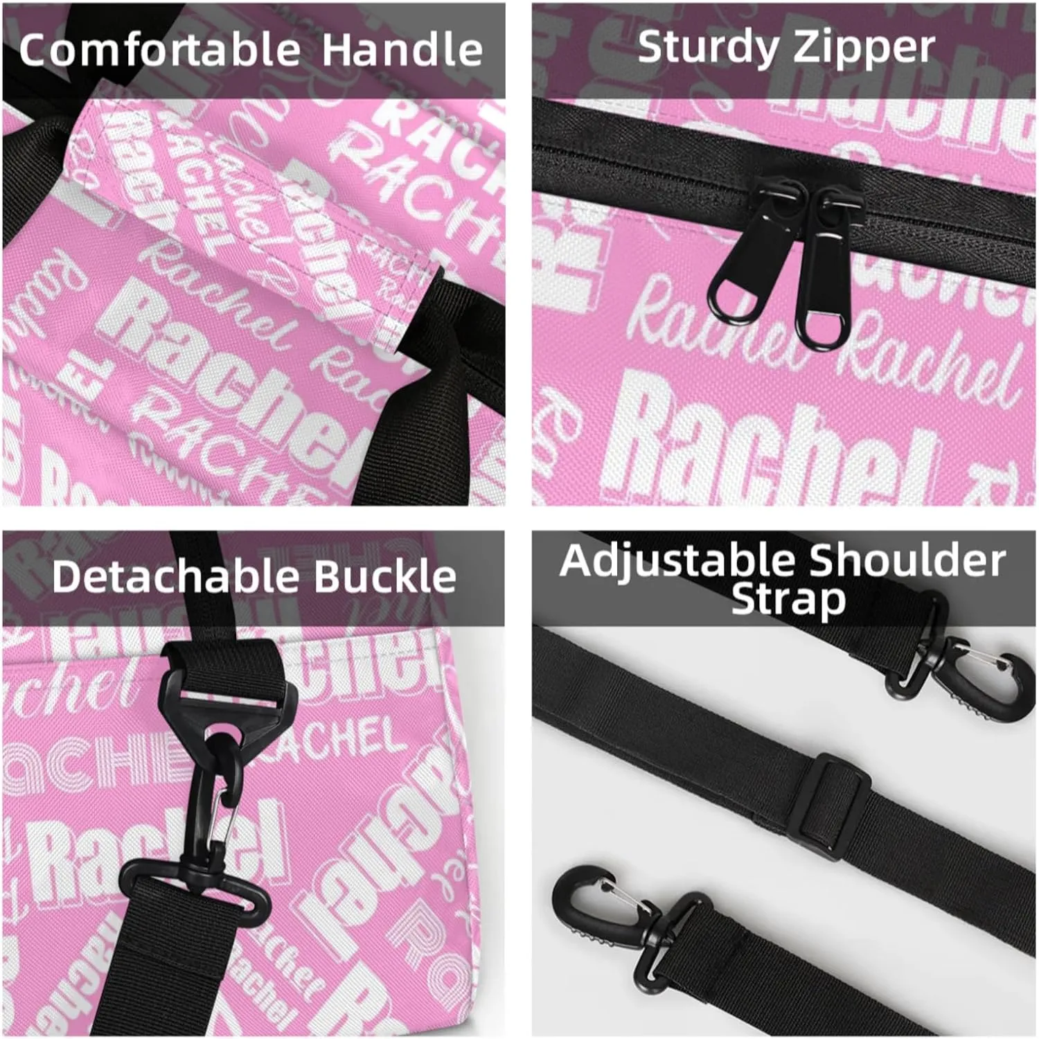 Mini Sports Duffel Bag Waterproof Custom Women Small Gym Bag 18 inch for Men Carry on Overnight Travel Tote Bag Coral Pink