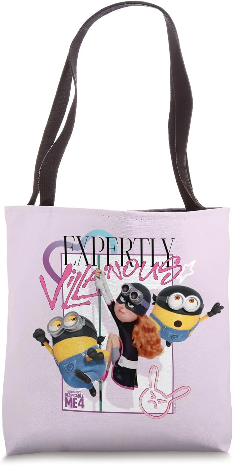 Minions Despicable Me 4 Poppy Expertly Villainous Tote Bag