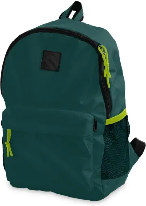 Mintra Office Backpack, Water-resistant Everyday Bag with Adjustable Straps, Unisex Backpack for Travel, College, Multi-Compartments with Secure Zippers, Dark Green, 15L Small, 10" W x 14.17" H
