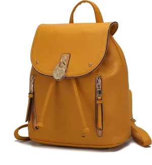 MKF Collection Backpack Purse for Women, Vegan Leather Top-Handle Fashion Daypack