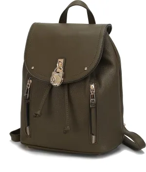 MKF Collection Backpack Purse for Women, Vegan Leather Top-Handle Fashion Daypack