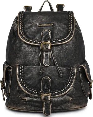 Montana West Backpack Purse for Women Soft Washed Leather Drawstring Casual Travel Backpacks
