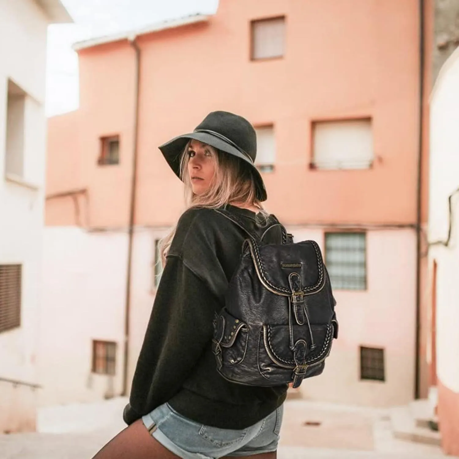 Montana West Backpack Purse for Women Soft Washed Leather Drawstring Casual Travel Backpacks