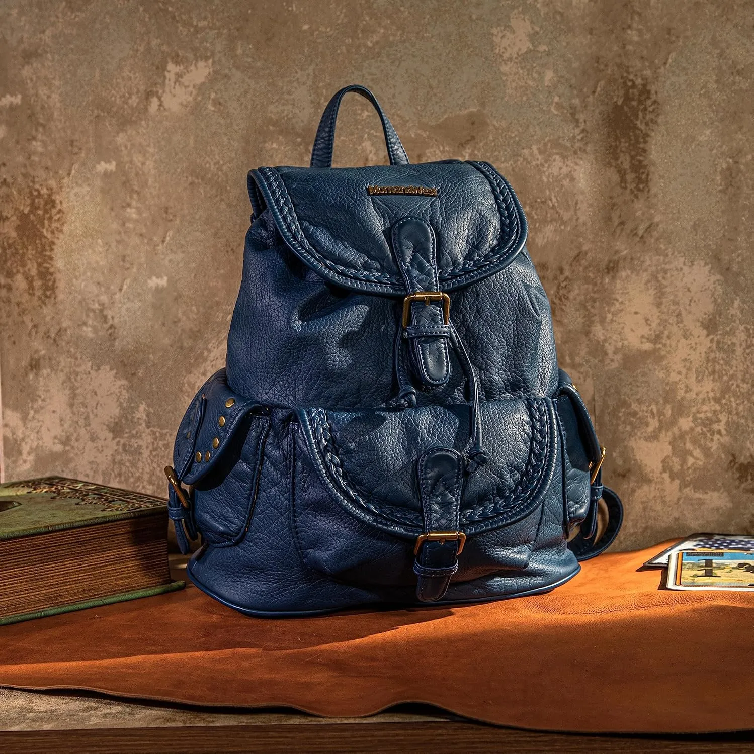 Montana West Backpack Purse for Women Soft Washed Leather Drawstring Casual Travel Backpacks