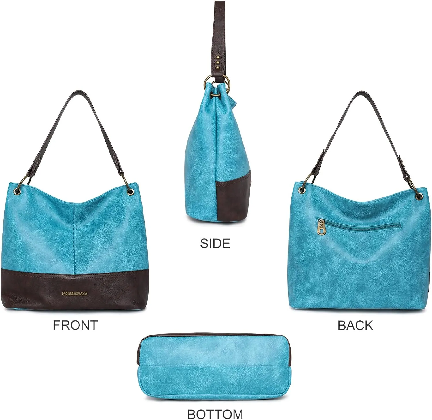 Montana West Purses for Women Hobo Shoulder Handbags with Zipper