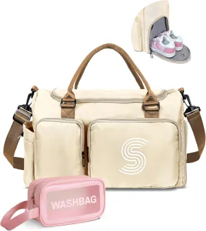 mothers day gifts for mom, Initial Travel Bag for Girls, Travel Duffel Bag, Sports Bag, Personalized Weekender Bag, bridal shower gifts for bride, teacher appreciation Gifts