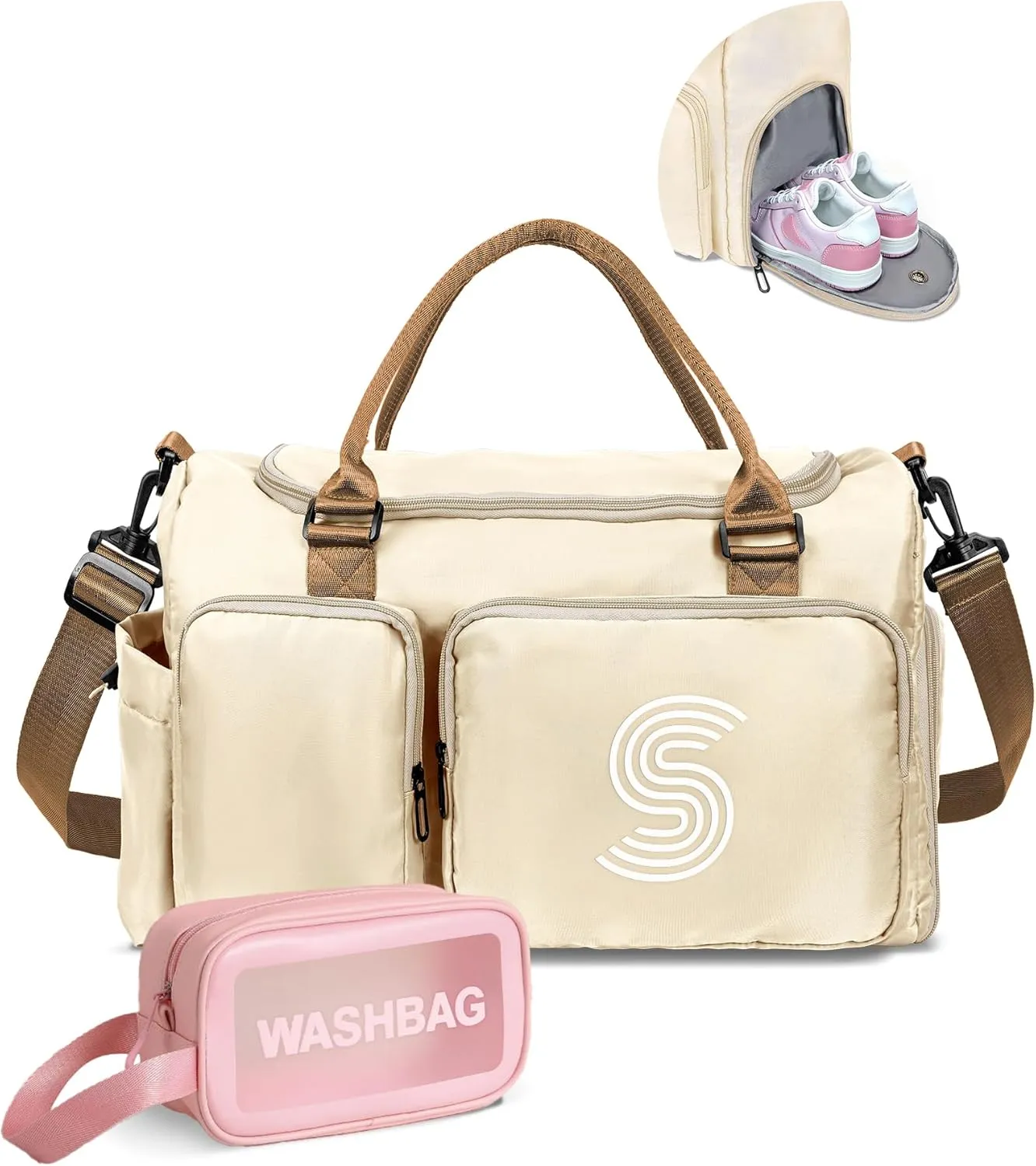 mothers day gifts for mom, Initial Travel Bag for Girls, Travel Duffel Bag, Sports Bag, Personalized Weekender Bag, bridal shower gifts for bride, teacher appreciation Gifts