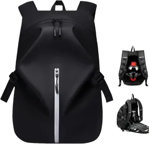 Motorcycle Backpack,waterproof helmet backpack for Men,riding bag,bikers backpack,laptop bags,large capacity travel backpacks (Black Zipper)