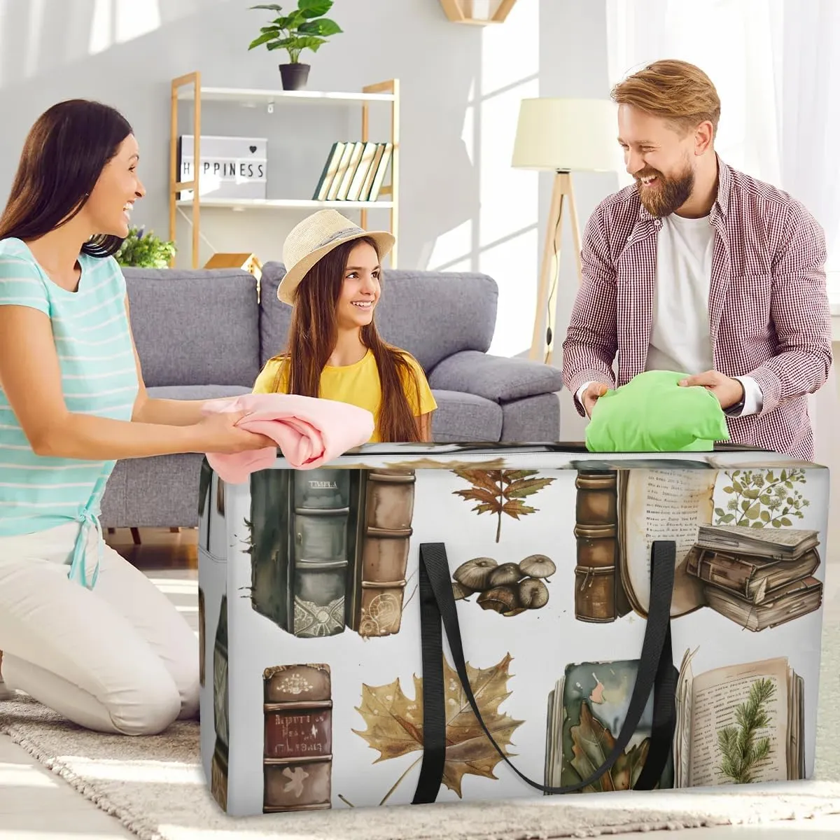 Moving Bags Heavy Duty Storage Bags for Clothes Moving Supplies Packing Bags for Moving Traveling Books Leaf Specimen